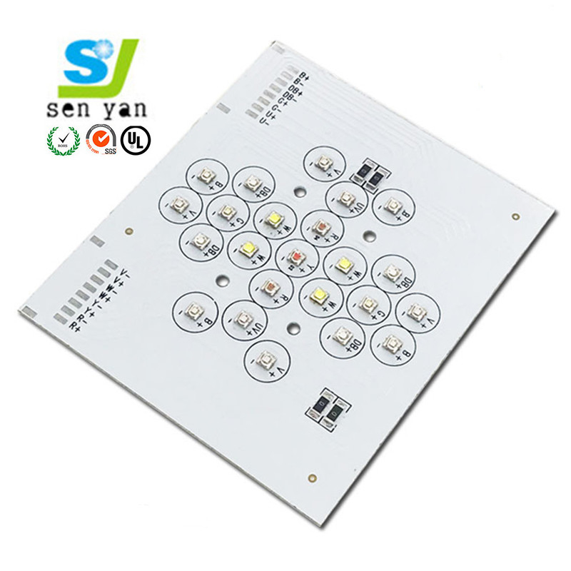 Custom Aluminum Printed Circuit Board LED Light PCB Thermal Conductivity 1.0W/M-K
